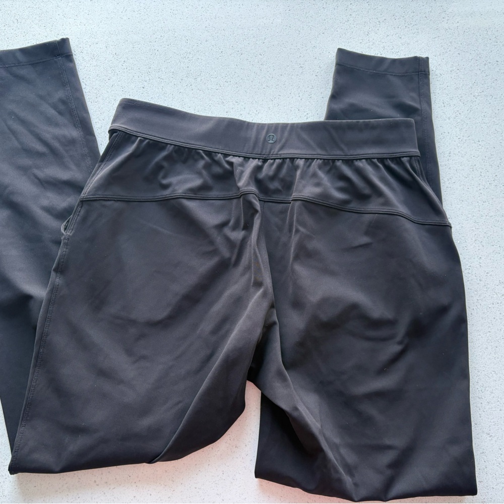 Ladies high waisted lululemon full length Black Pants
